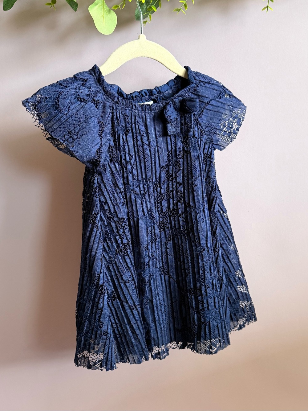 12M Carter's Navy Lace Infant Dress